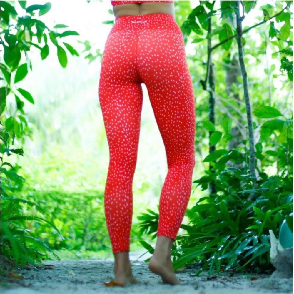 Red Yoga Pants Kavala Activewear NWOT